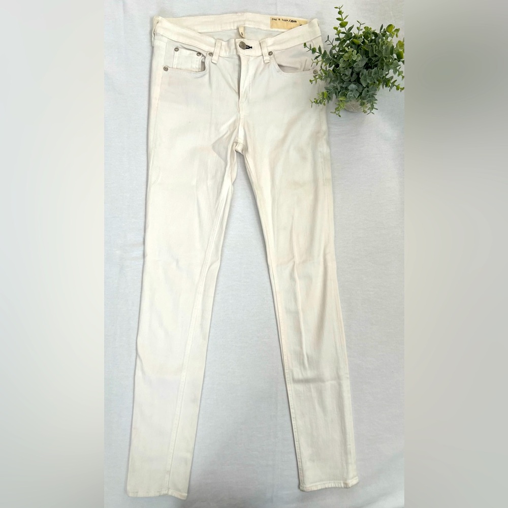 Rag & Bone White Skinny Jean